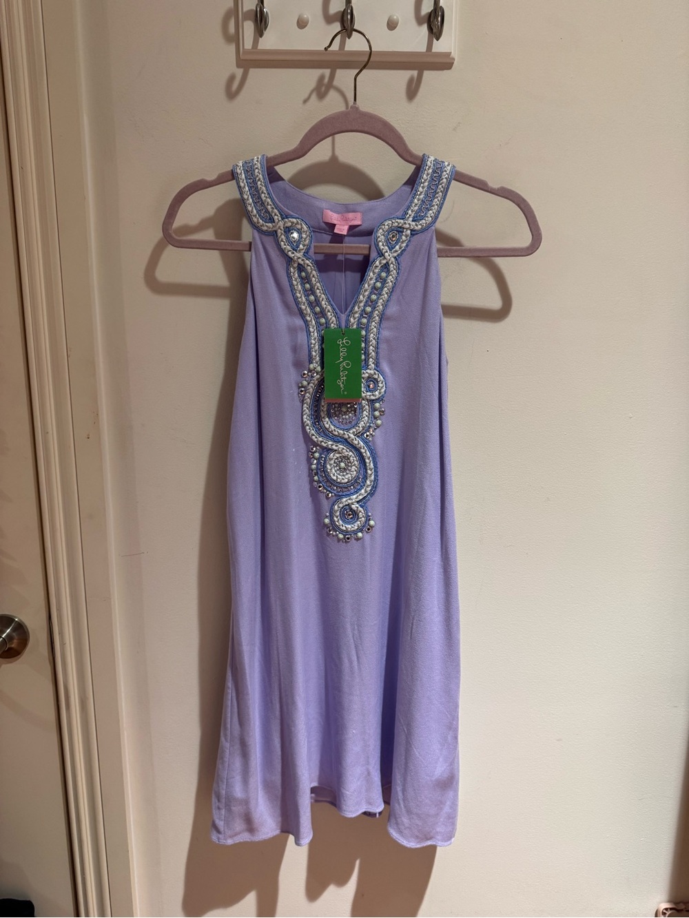 Lilly Pulitzer light lilac verbena valli soft shift dress